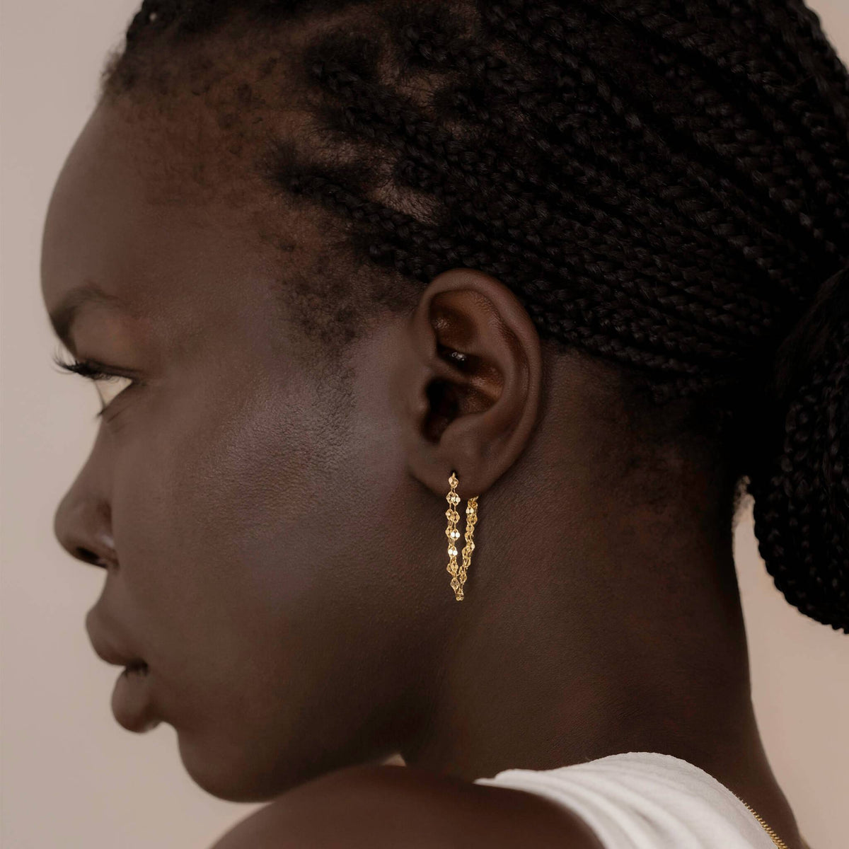 Shimmering Chain Earrings - Trove & Co.