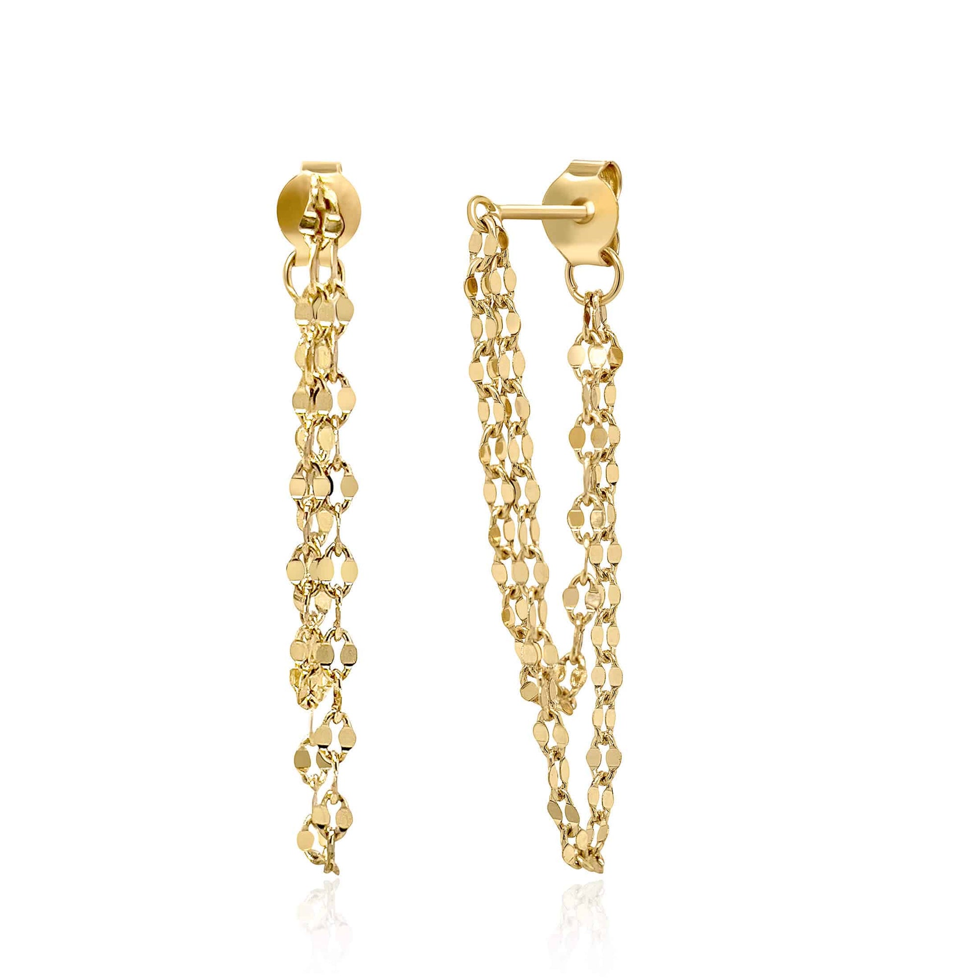 Shimmering Chain Earrings - Trove & Co.
