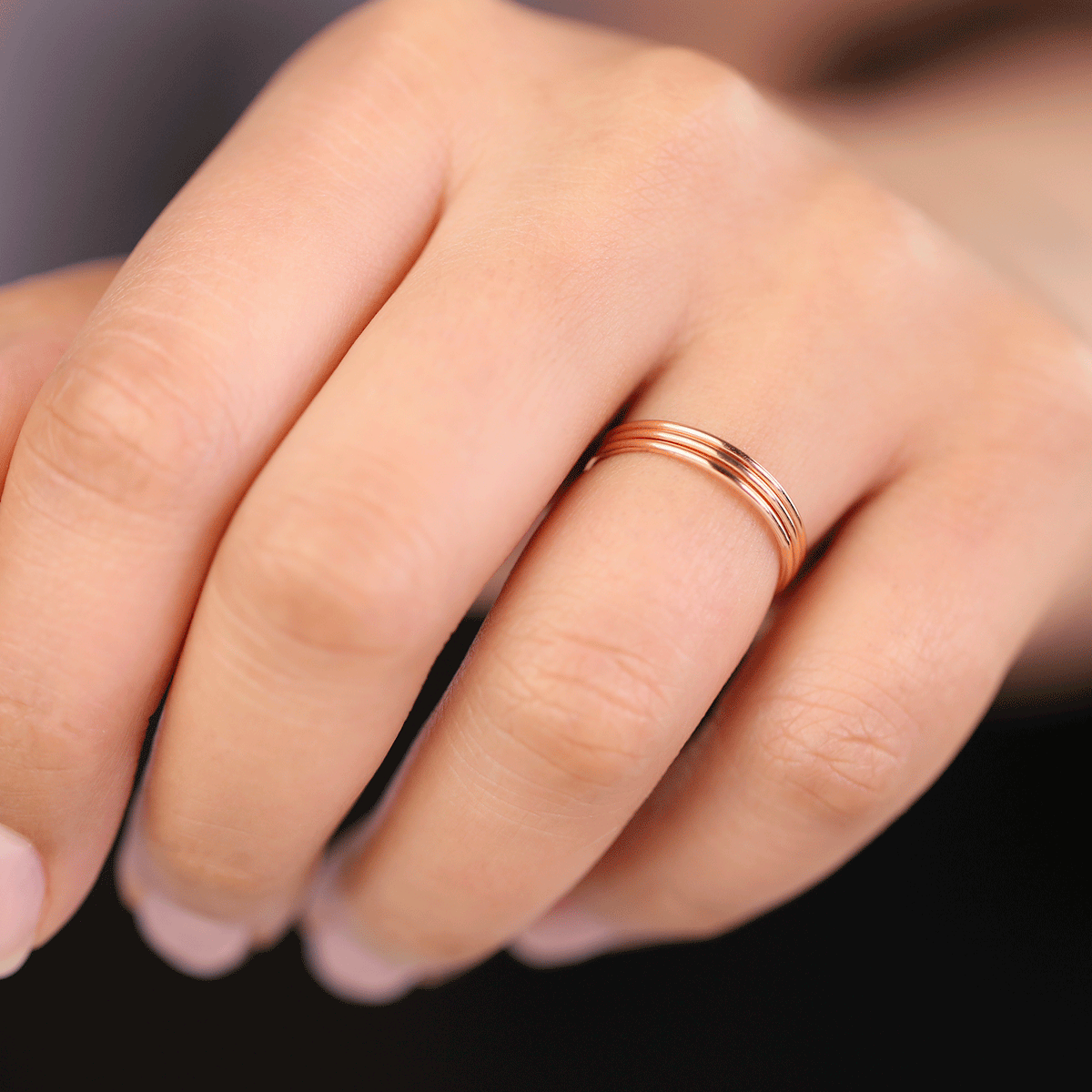 THIN SMOOTH BAND SET OF 3 - Trove & Co.