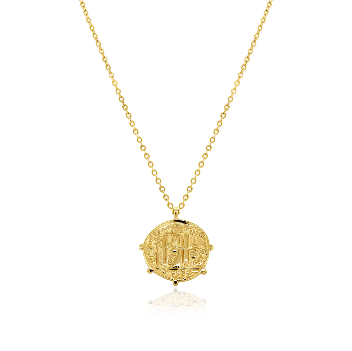 Saint Benedict Coin Pendant - Trove & Co.