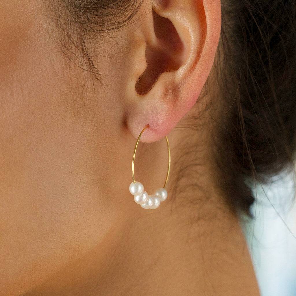 ANJELICA PEARL HOOPS - Trove & Co.