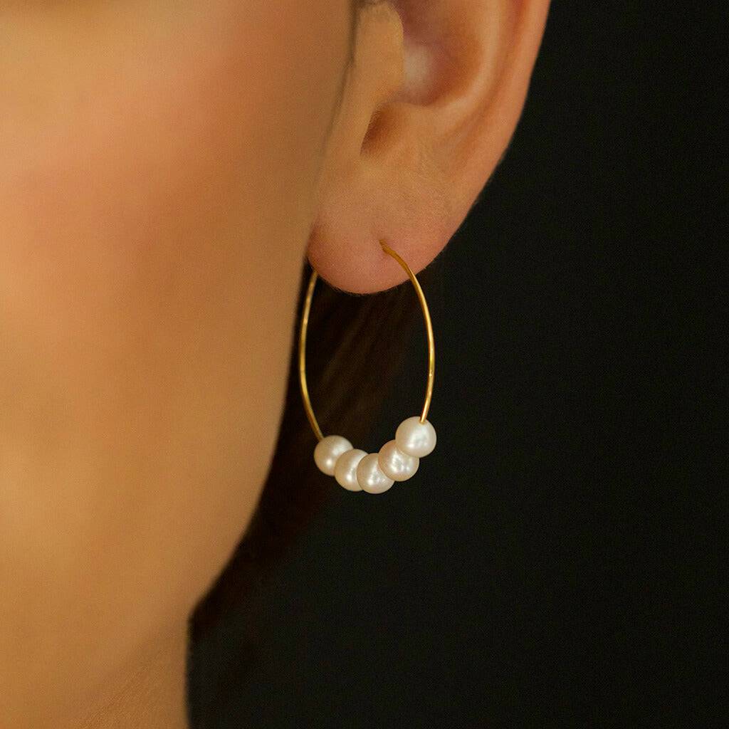 ANJELICA PEARL HOOPS - Trove & Co.