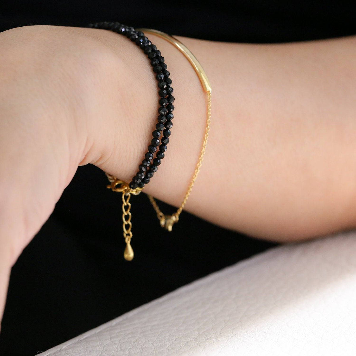 AURA GEMSTONE BRACELET - BLACK ONYX - Trove & Co.
