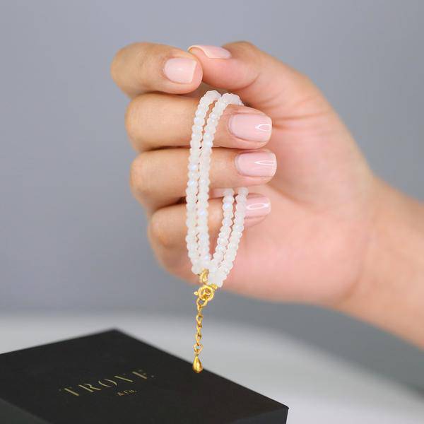 AURA GEMSTONE BRACELET - SMOKEY QUARTZ - Trove & Co.