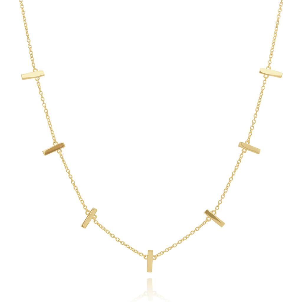Dainty gold bar necklace - Trove & Co.