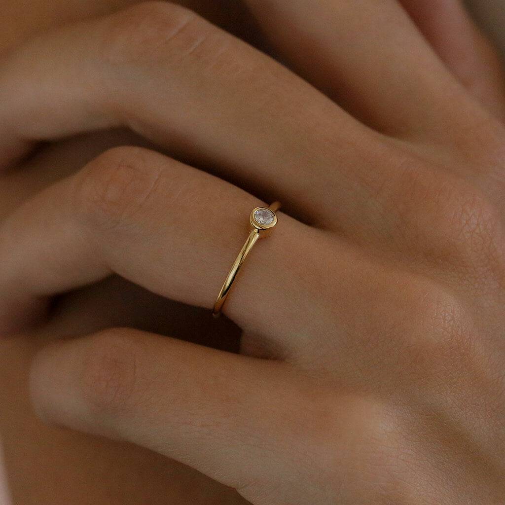 BEZEL SET SOLITAIRE - Trove & Co.