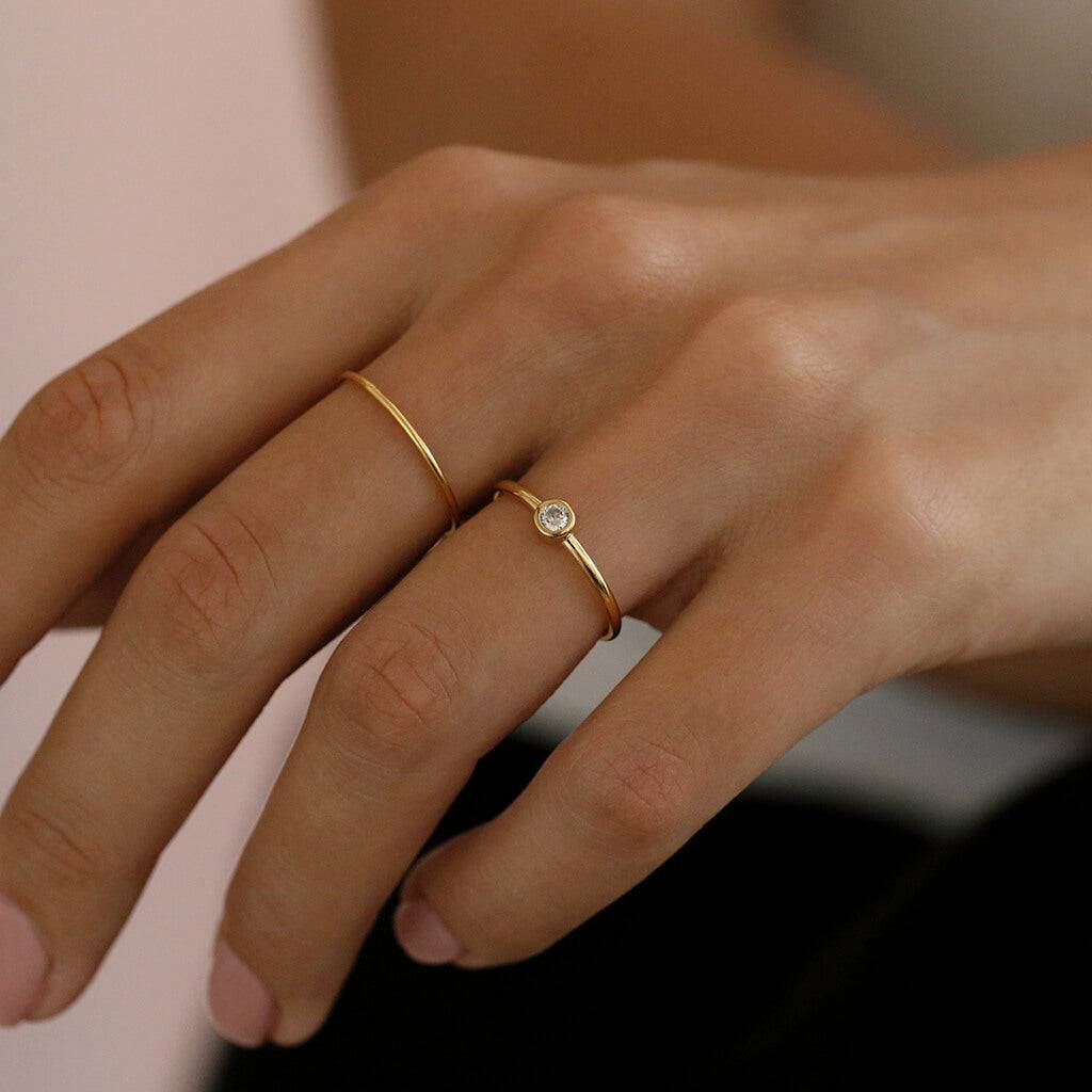 BEZEL SET SOLITAIRE - Trove & Co.