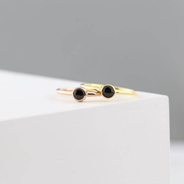 BLACK ONYX SOLITAIRE - Trove & Co.