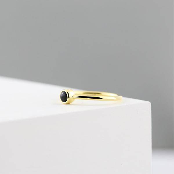 BLACK ONYX SOLITAIRE - Trove & Co.
