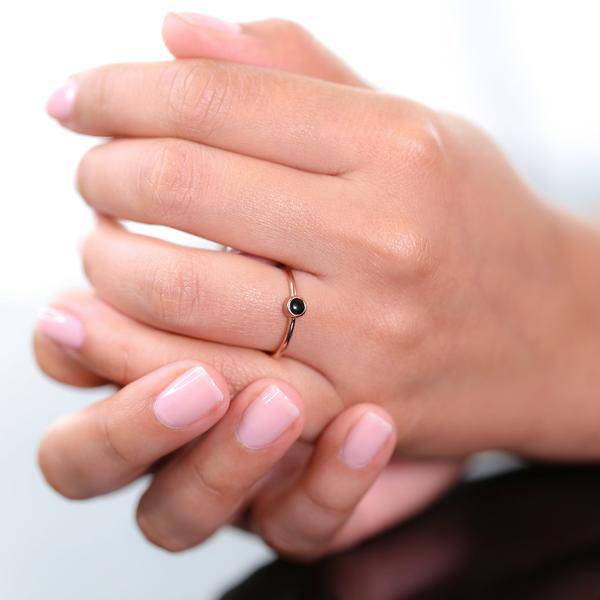 BLACK ONYX SOLITAIRE - Trove & Co.