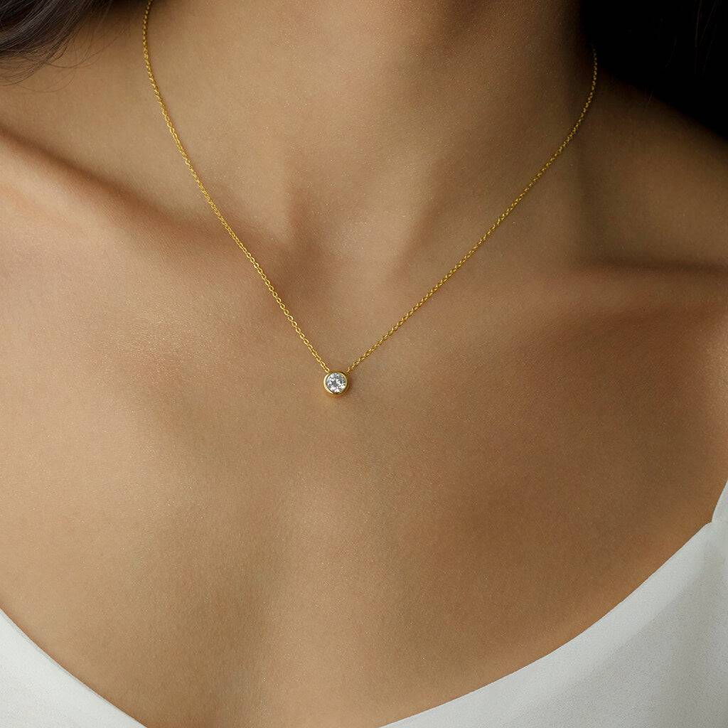 solitaire necklace - Trove & Co.