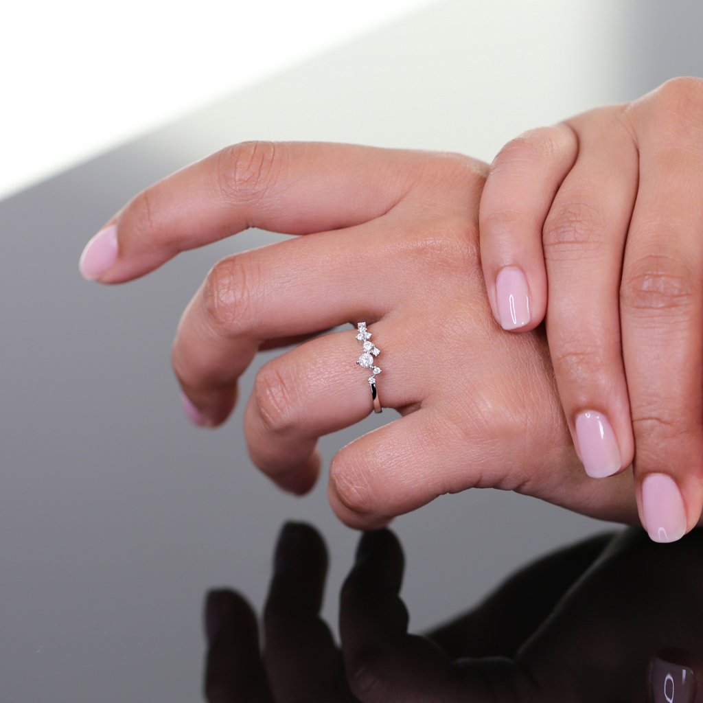 Cluster ring with cubic zirconia - Trove & Co. - Trove & Co.