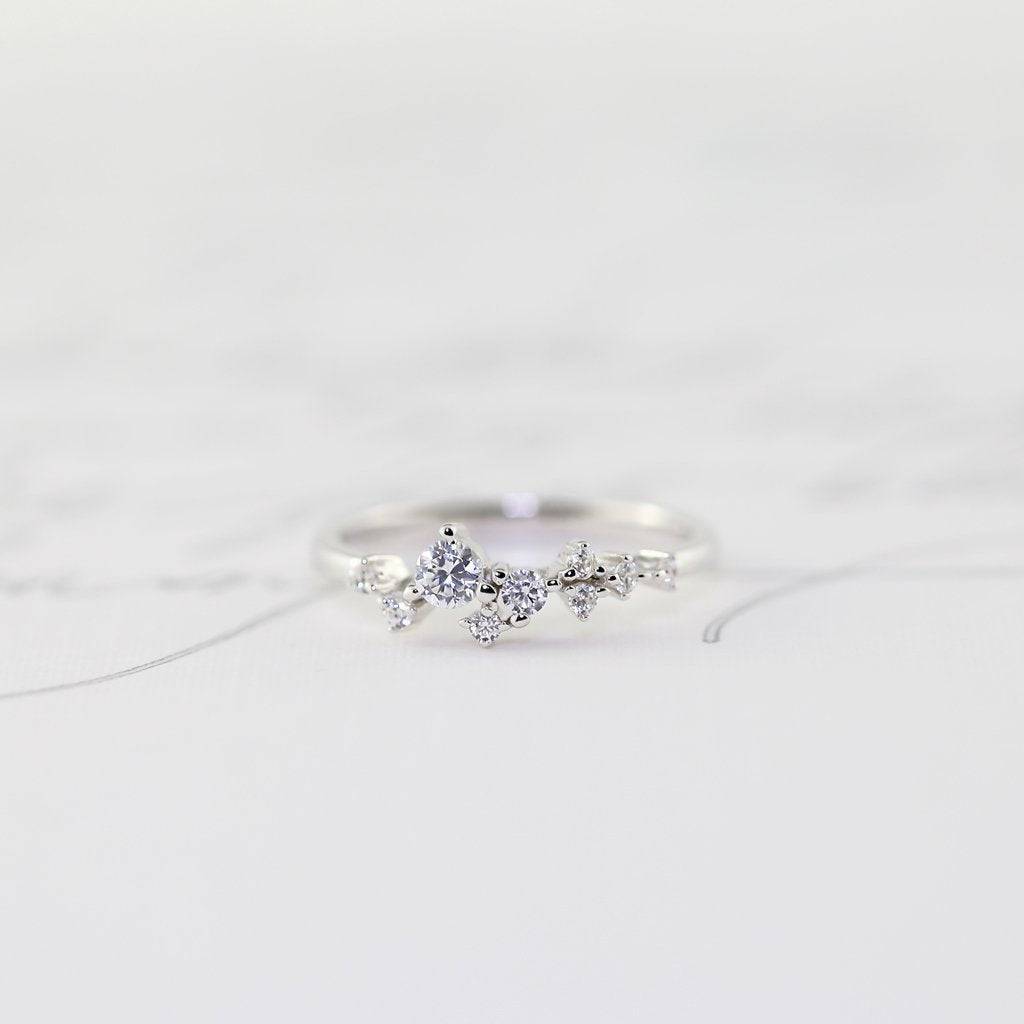 Cluster ring with cubic zirconia - Trove & Co. - Trove & Co.