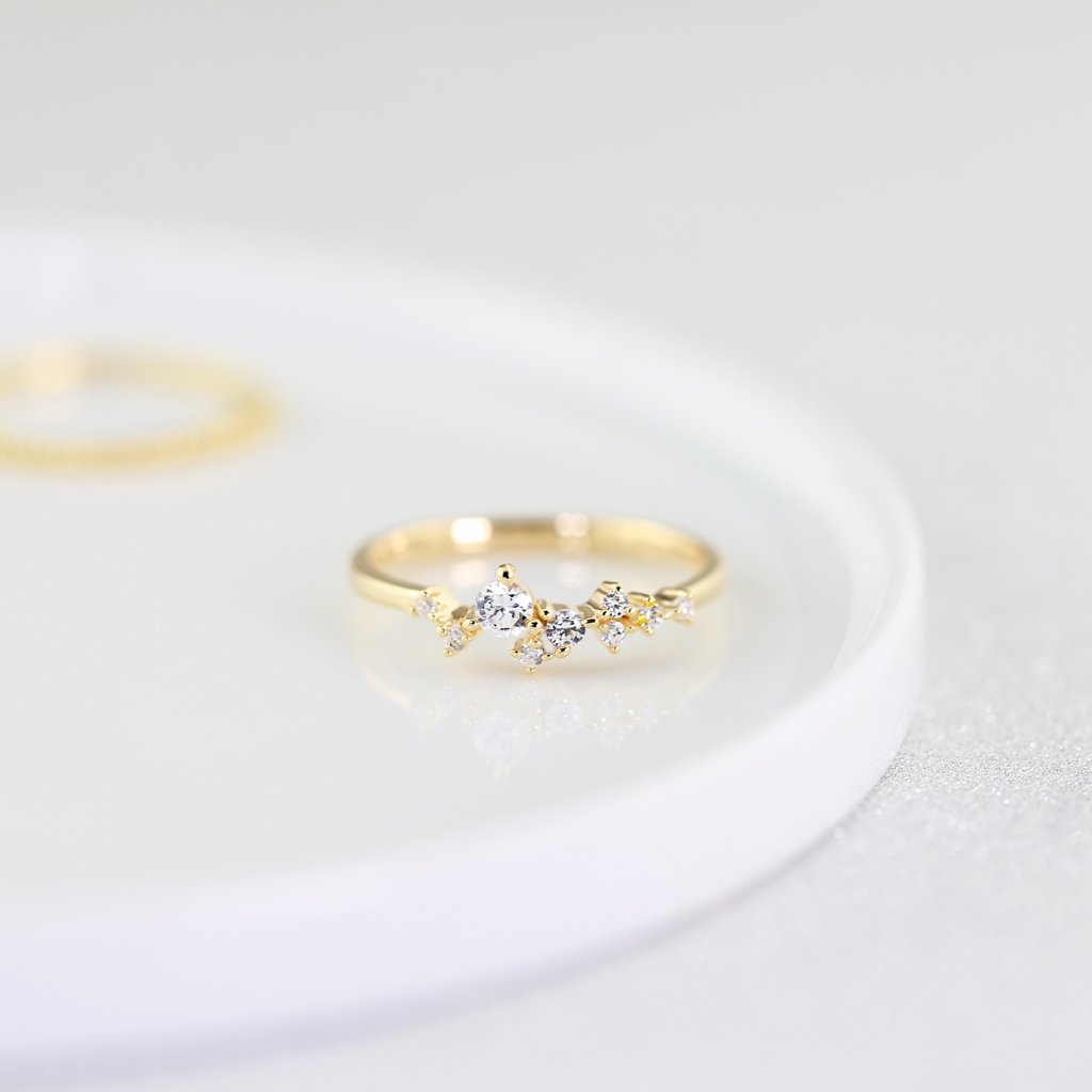 Cluster ring with cubic zirconia - Trove & Co. - Trove & Co.