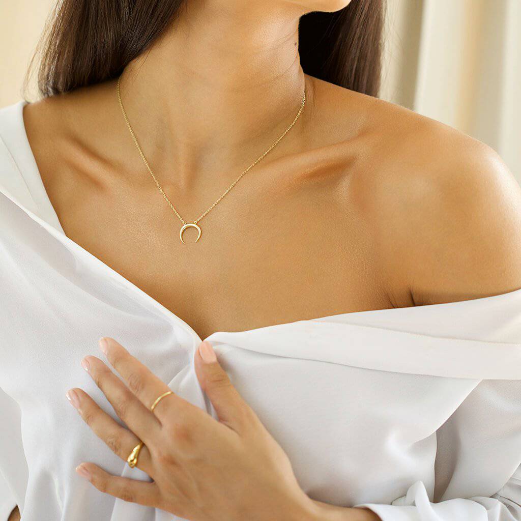 gold moon necklace - Trove & Co.