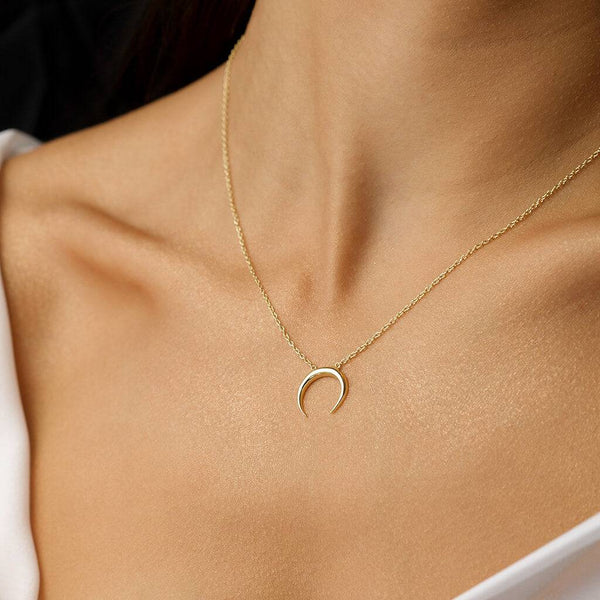 Necklace with hot sale crescent moon