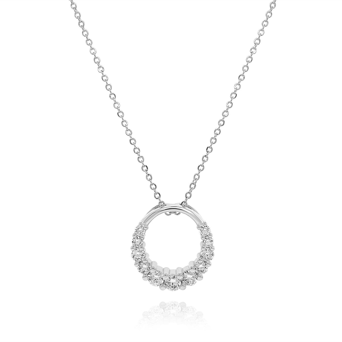 Crown pendant necklace silver - Trove & Co.