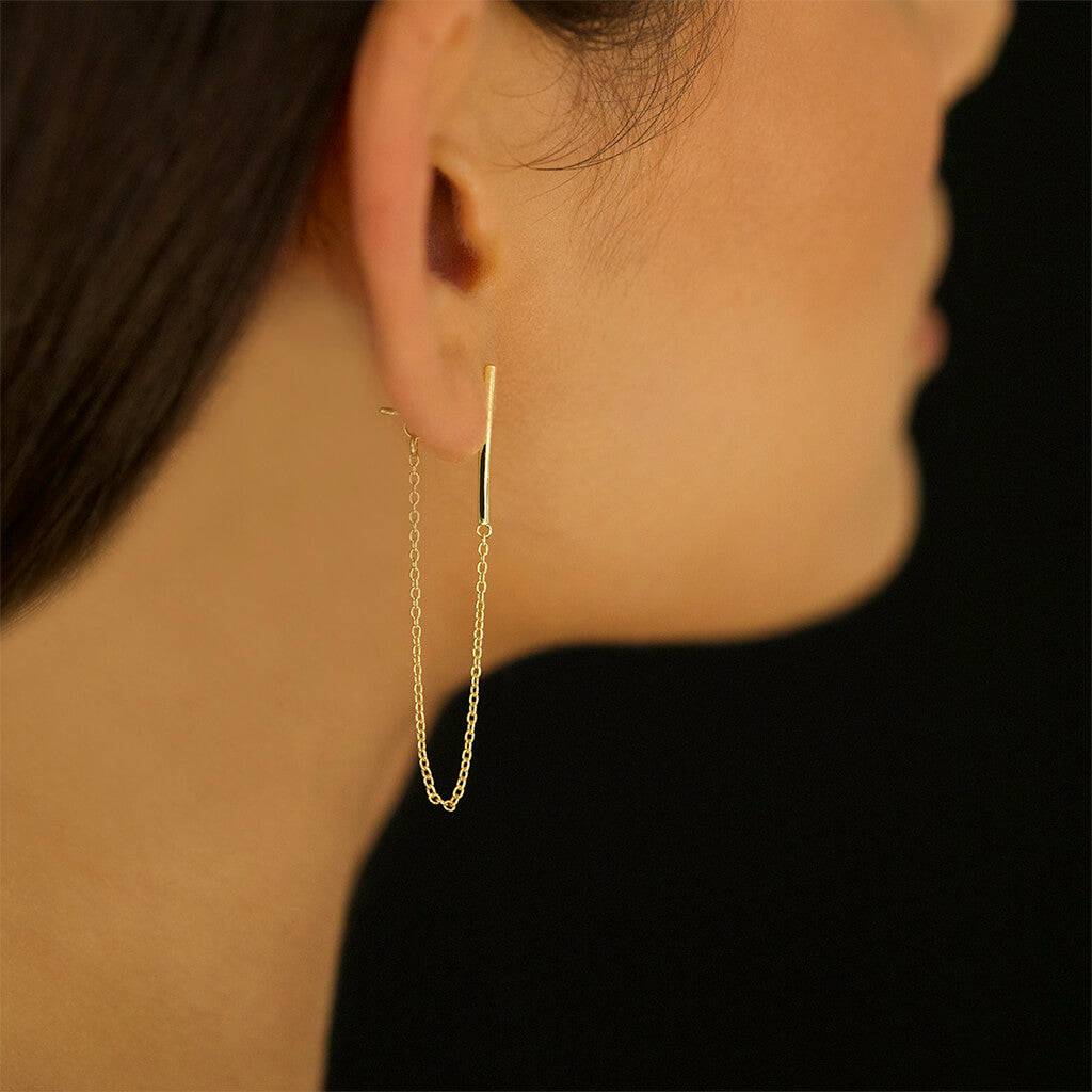 DANGLING BAR EAR JACKET - Trove & Co.