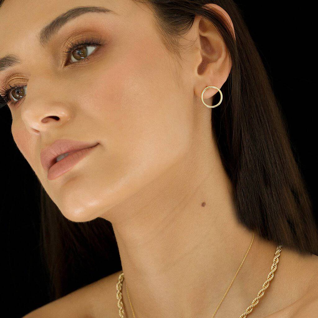 DELICATE CIRCLE STUD - Trove & Co.