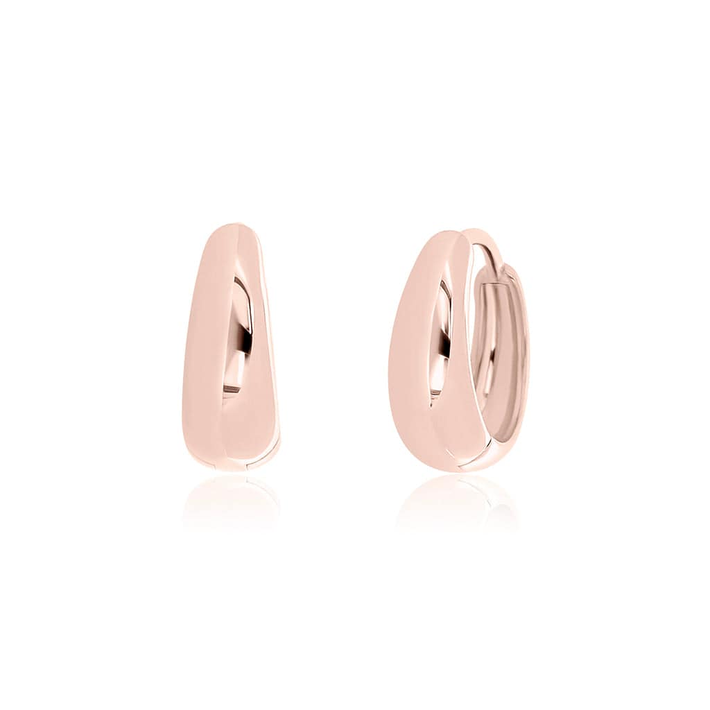 dome earrings rose gold - Trove & Co.