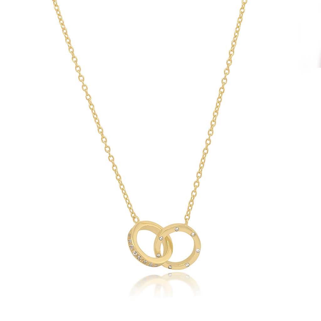 DOUBLE HOOP NECKLACE - Trove & Co.