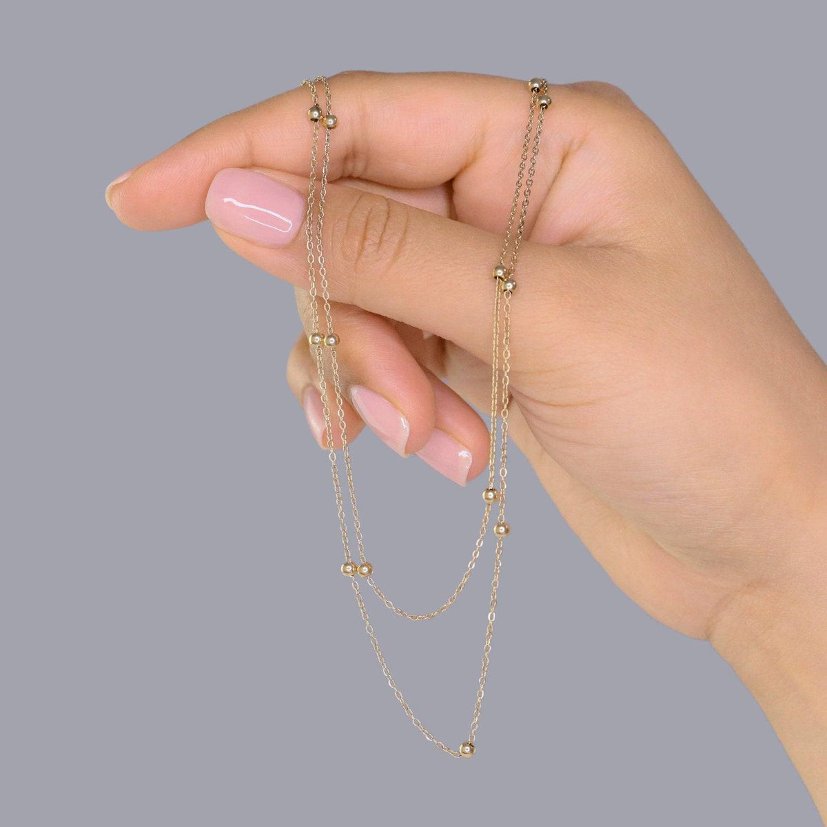 DOUBLE SATELLITE NECKLACE - Trove & Co.