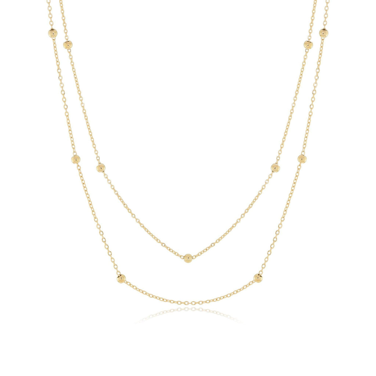 DOUBLE SATELLITE NECKLACE - Trove & Co.