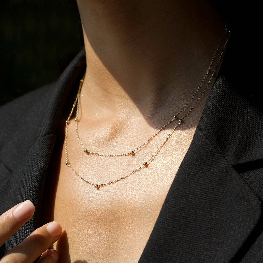 DOUBLE SATELLITE NECKLACE - Trove & Co.