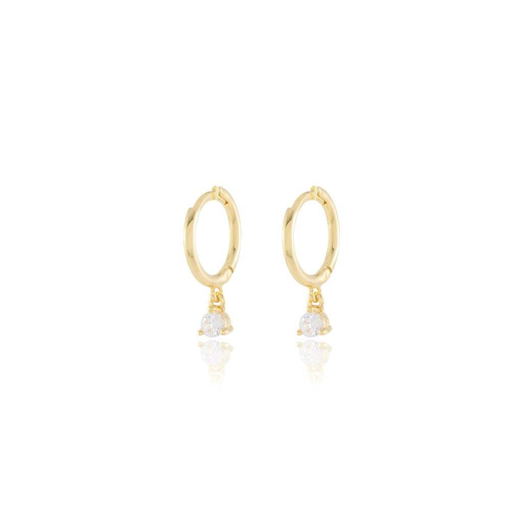 drop huggie earrings