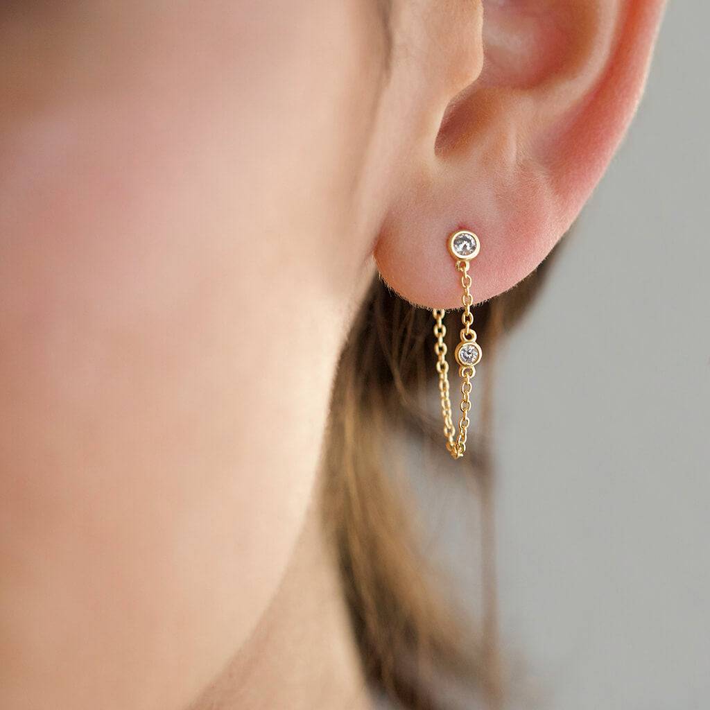 Ear jacket clearance stud earrings