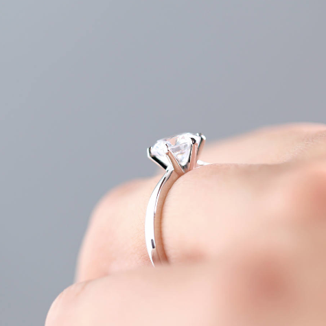 Six Prong 2 Carat Solitaire Ring - Trove & Co.
