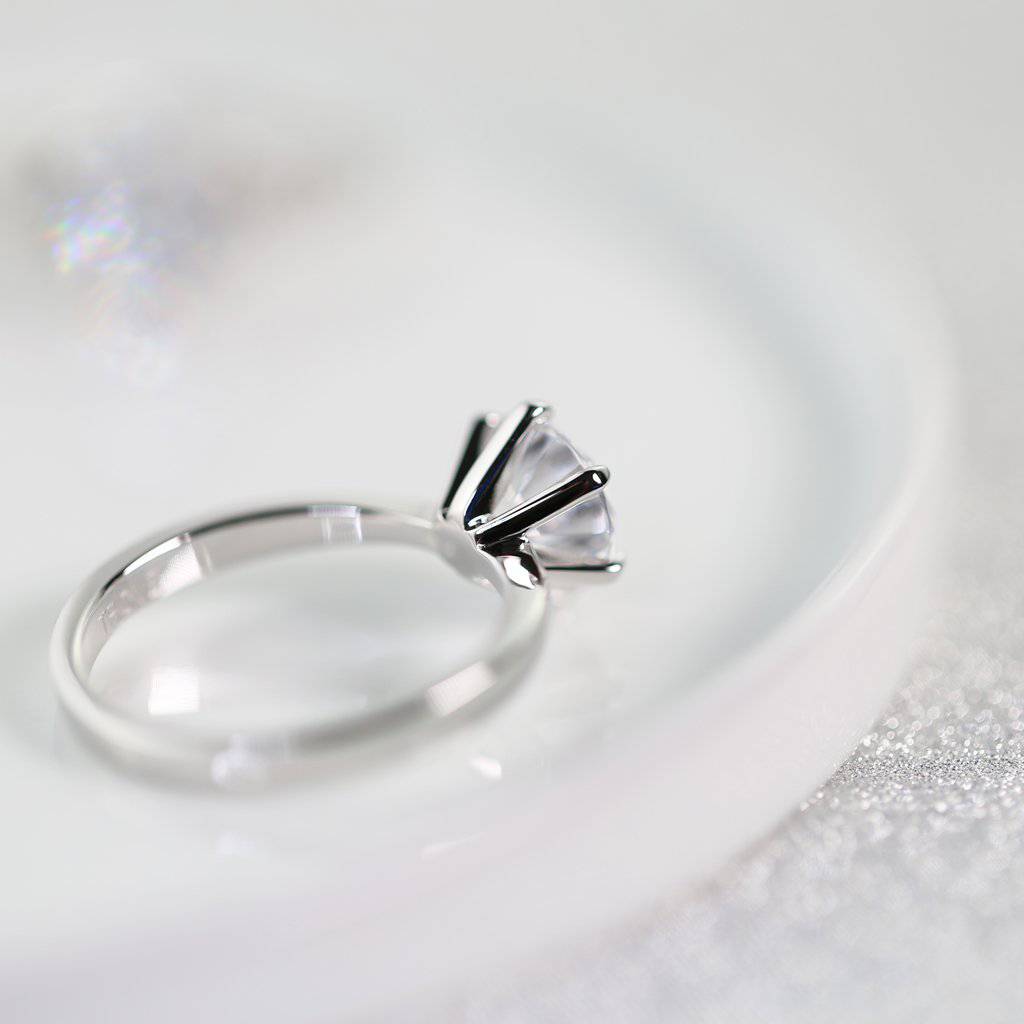 Six Prong 2 Carat Solitaire Ring - Trove & Co.