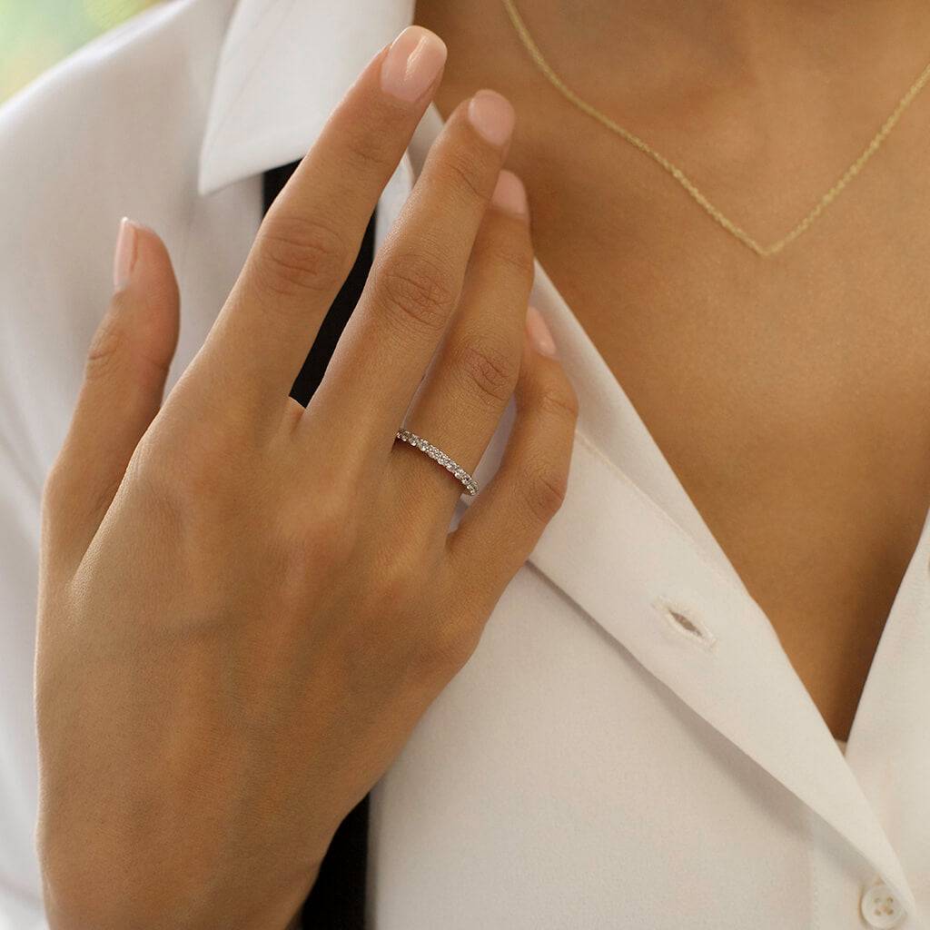 eternity silver band- Trove & Co.