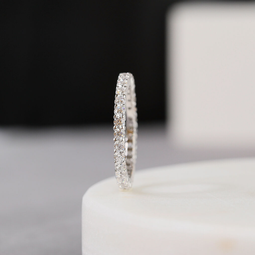 eternity silver band - Trove & Co.