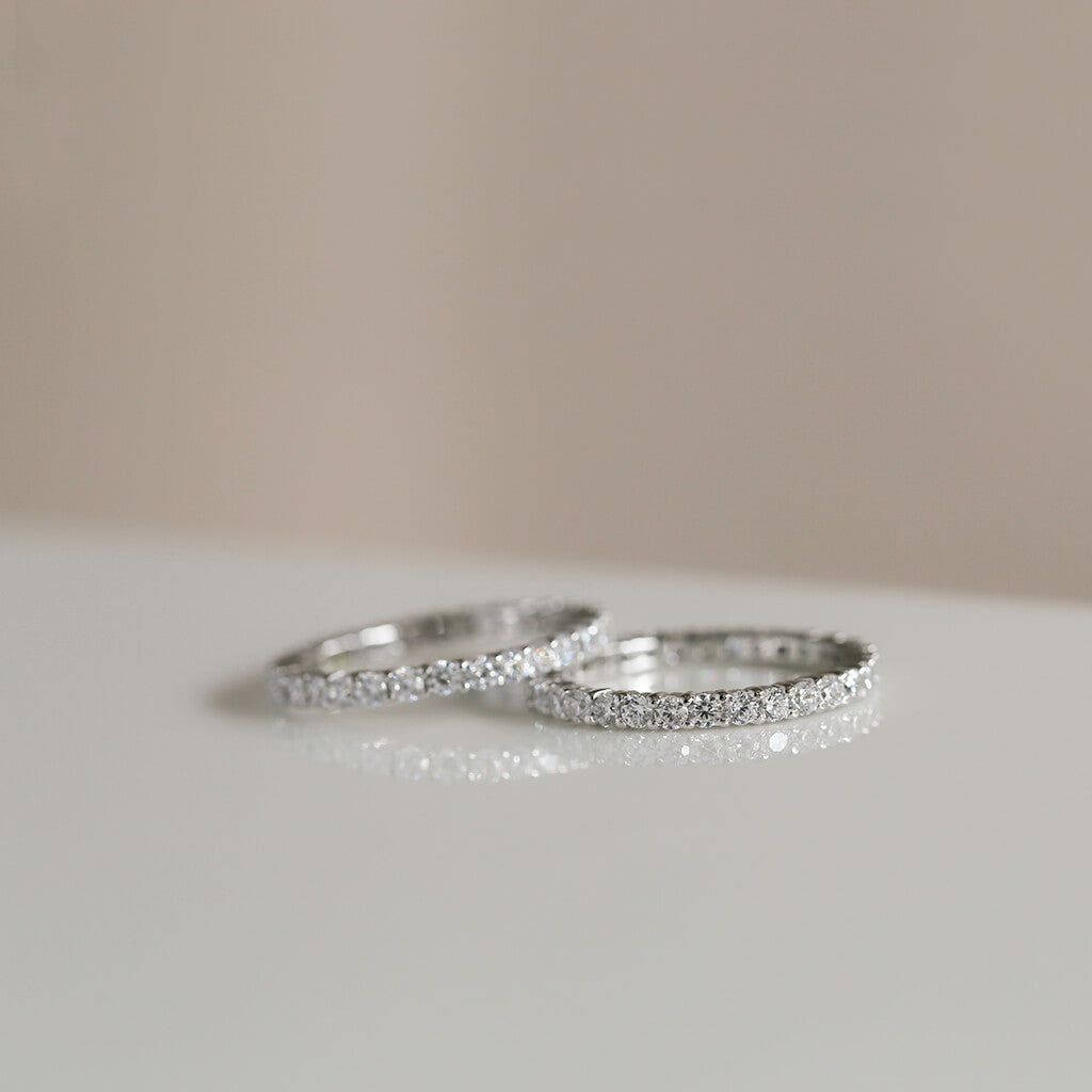 eternity silver band - Trove & Co.