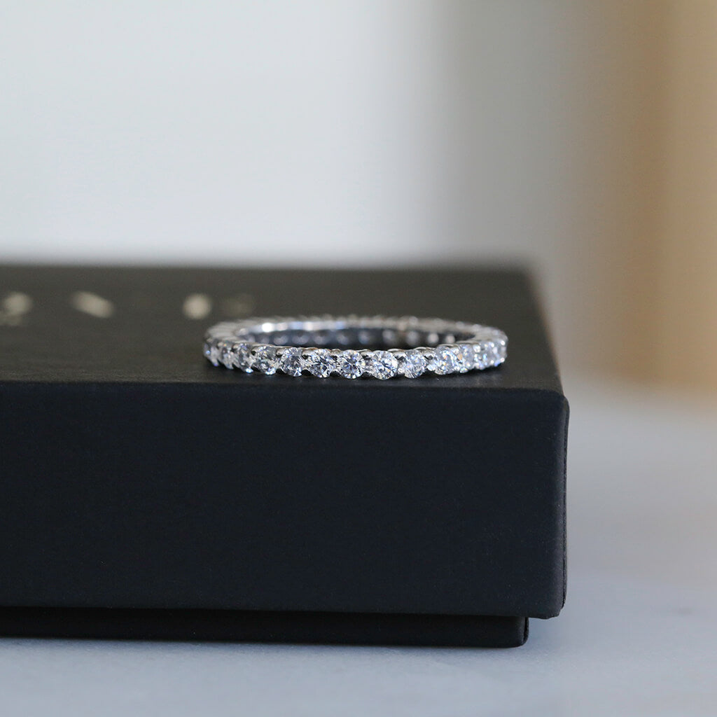 eternity silver band - Trove & Co.