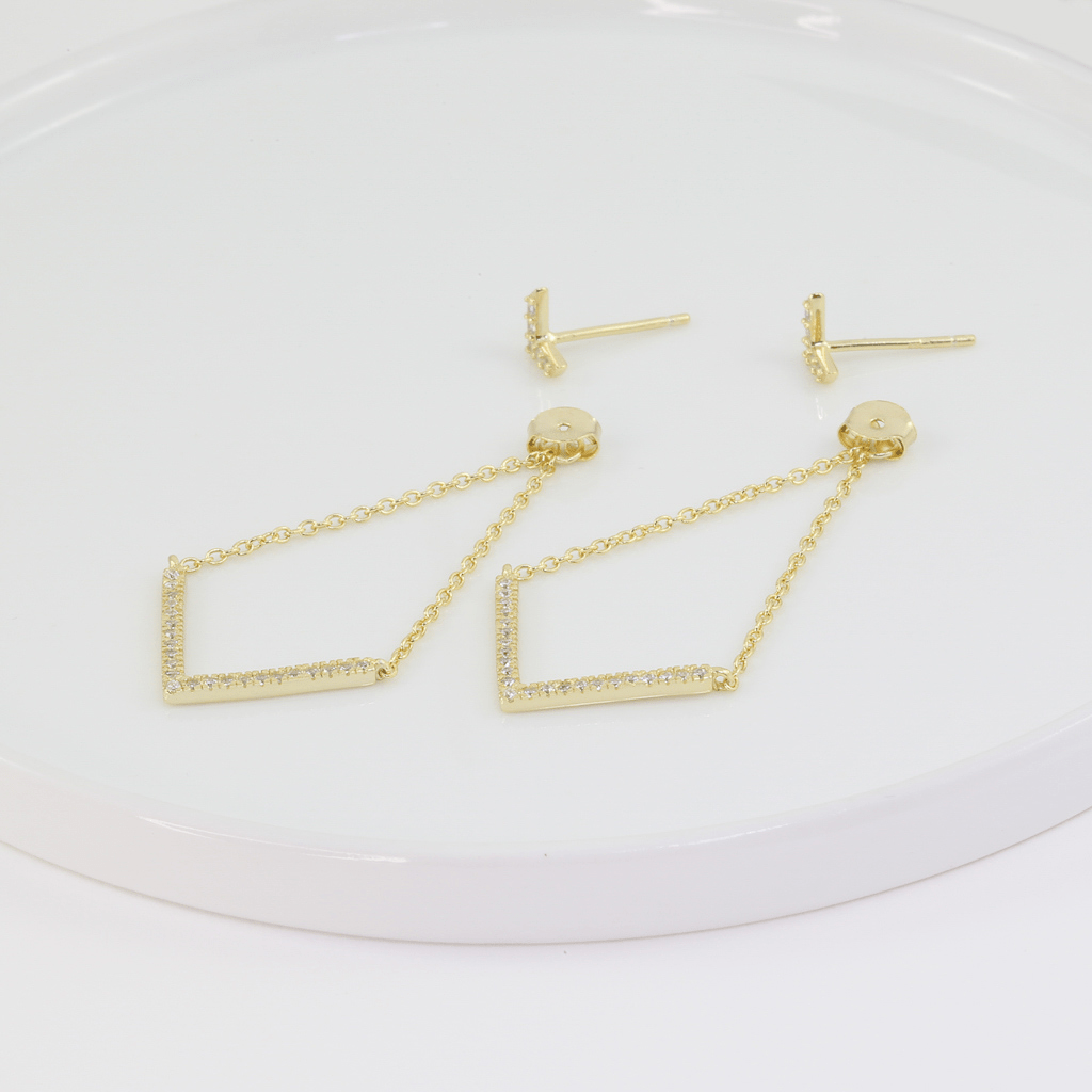 GEOMETRIC EARJACKET - Trove & Co.