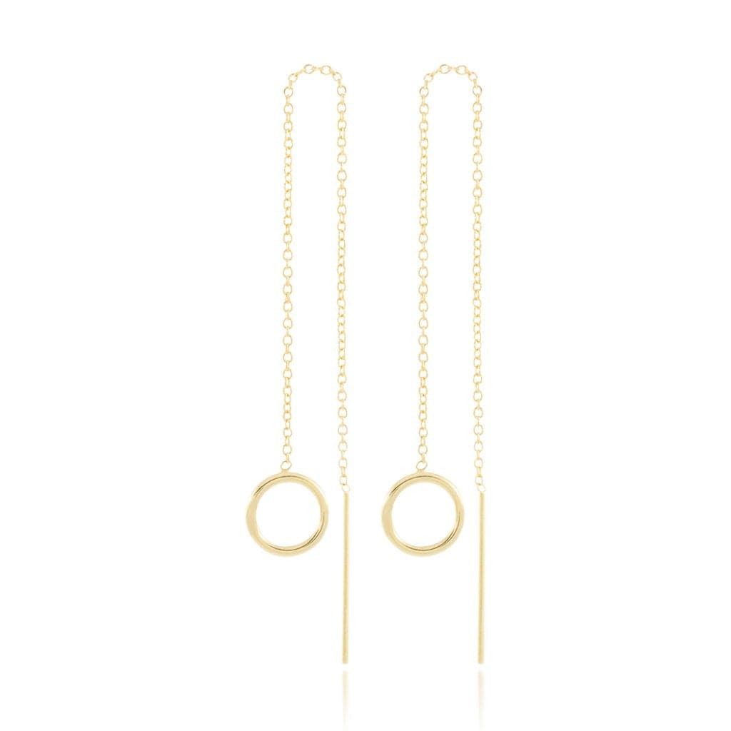 HOOP THREADER EARRINGS - Trove & Co.