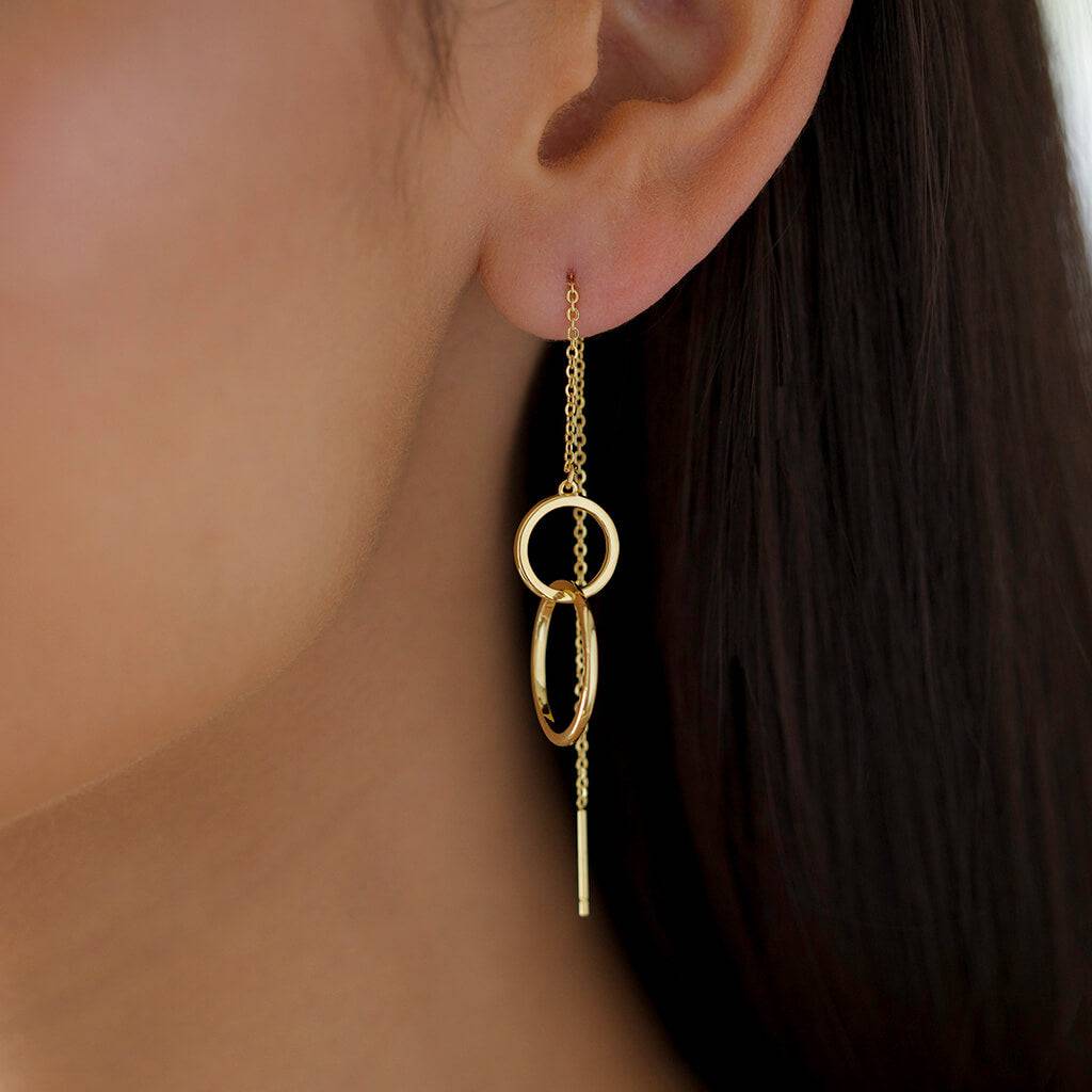 ISABELLA THREADER EARRINGS - Trove & Co.