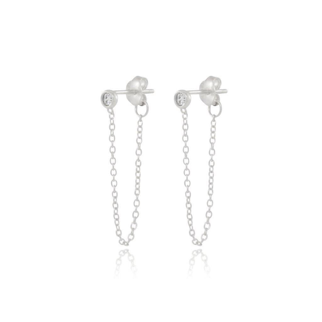 LARIAT CHAIN EARRINGS - Trove & Co.