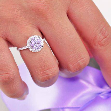 LAVENDER HALO RING - Trove & Co.
