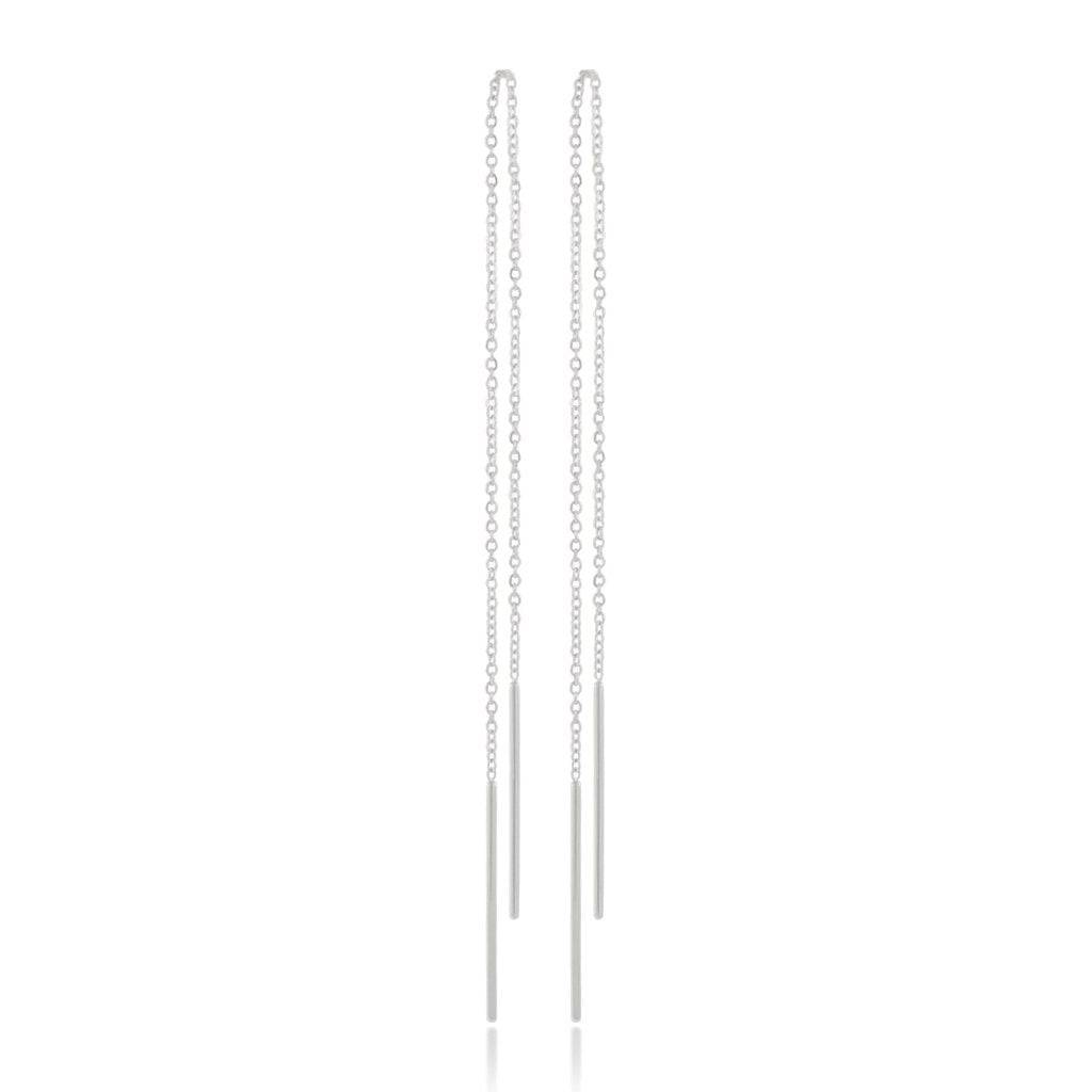 Extra long online threader earrings