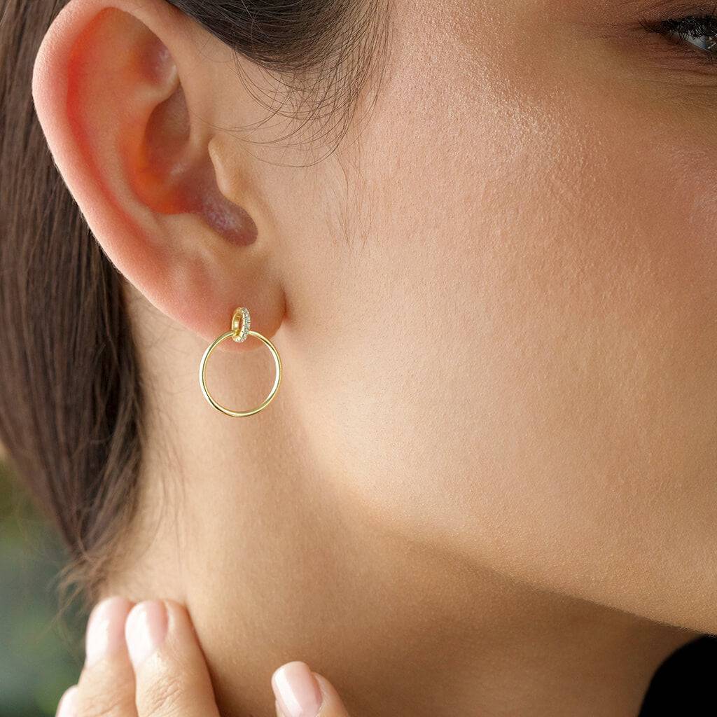 MEDICI DOUBLE HOOP EARRINGS - Trove & Co.