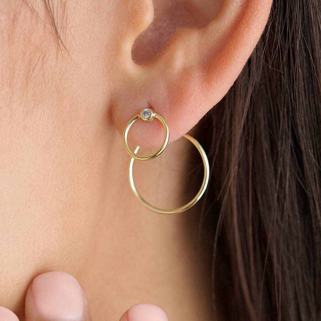 MELIA DOUBLE HOOP EARJACKET - Trove & Co.