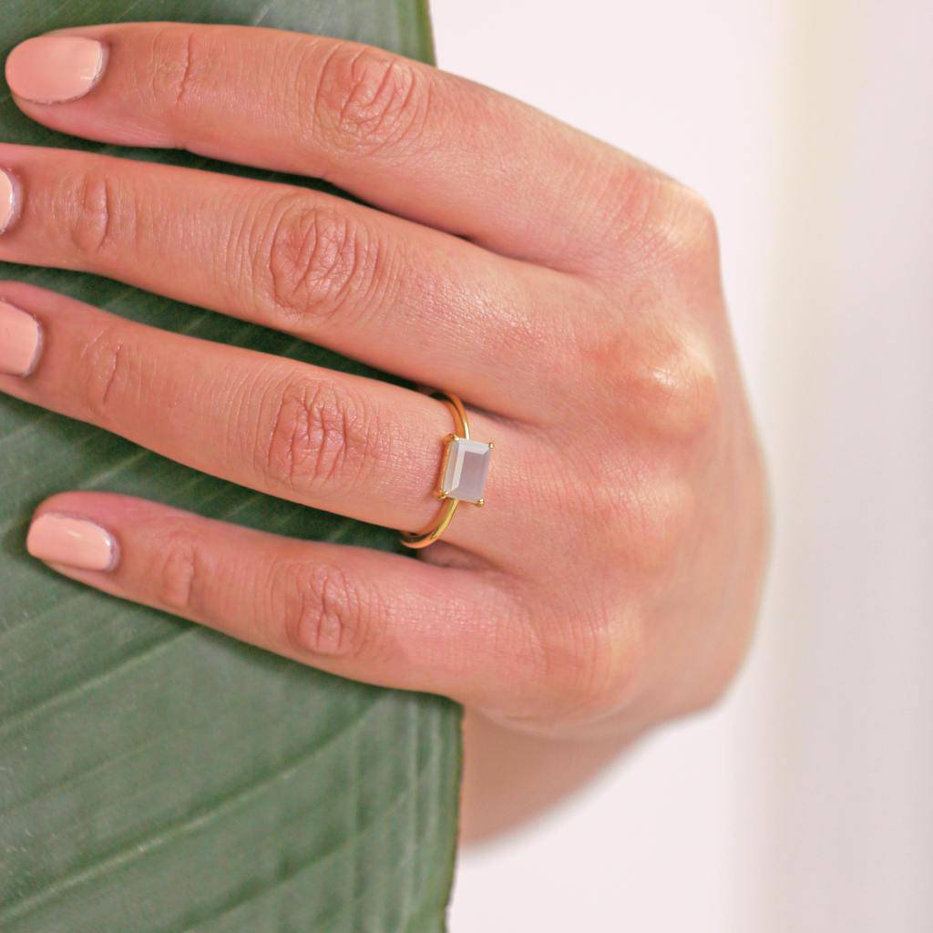 MUSE RING - SMOKEY QUARTZ - Trove & Co.