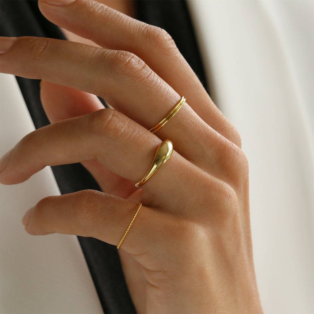 CURVED DOME RING - Trove & Co.