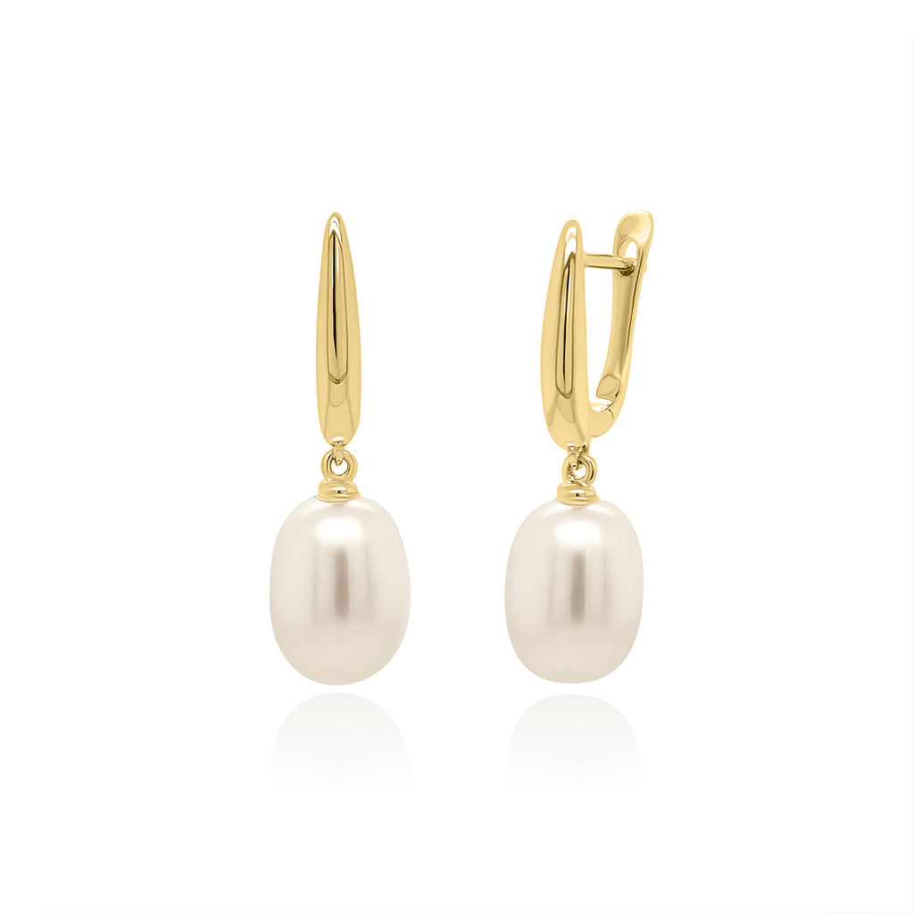 ORGANIC PEARL DROP EARRINGS - Trove & Co.