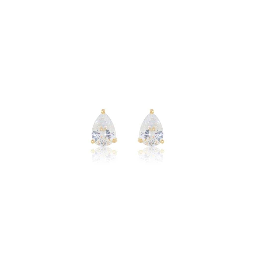 PEAR DROPLET STUD EARRINGS - Trove & Co.