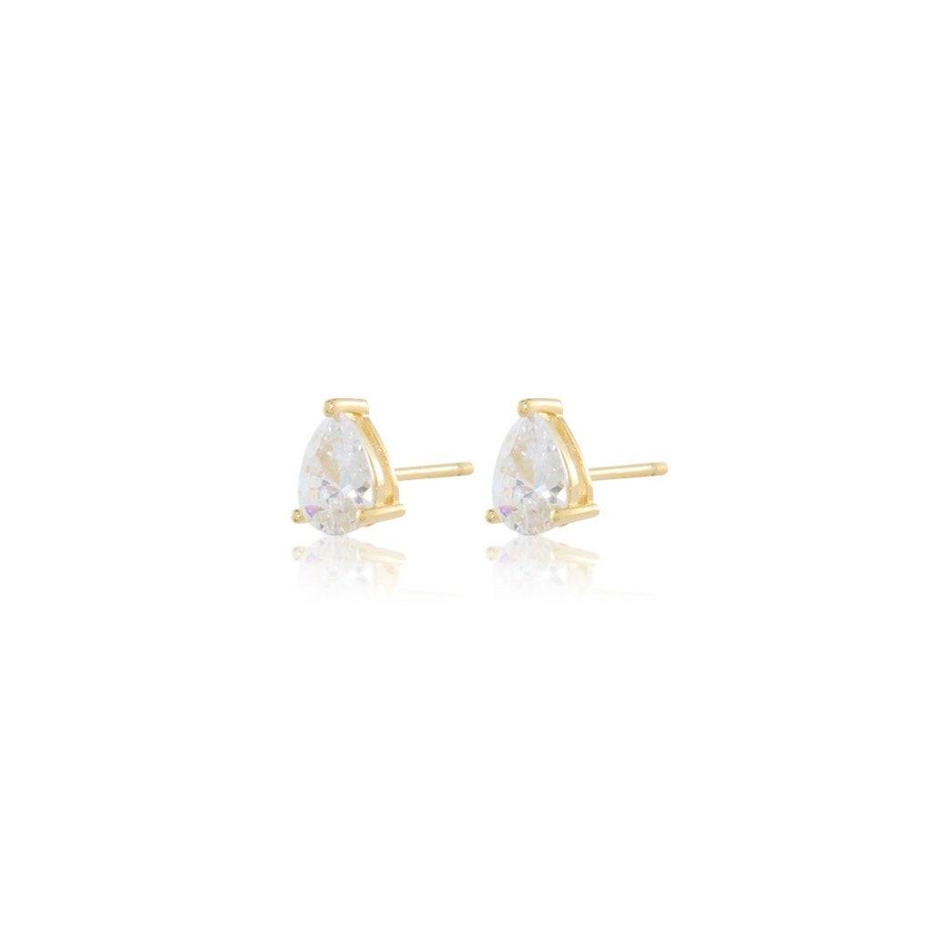 PEAR DROPLET STUD EARRINGS - Trove & Co.