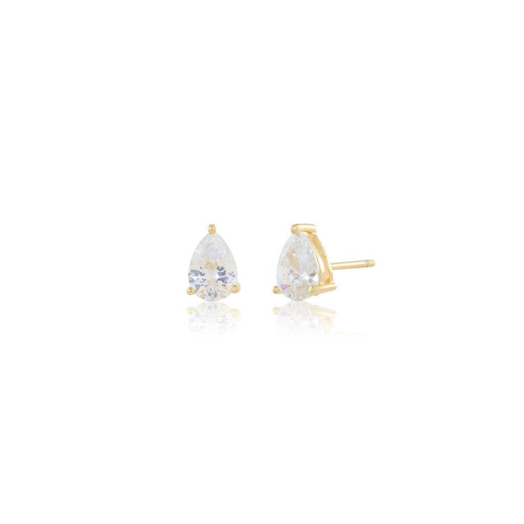 PEAR DROPLET STUD EARRINGS - Trove & Co.